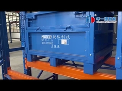 สตั๊กและพับเก็บเหล็ก สาย Mesh Pallet กรงทํางาน bin สาย Mesh ถัง pallet