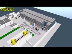 รถขนส่งสี่ทาง ASRS ระบบเก็บและเรียกเก็บอัตโนมัติ