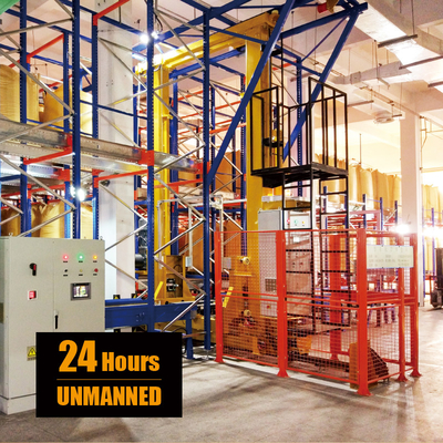 รถขนส่งรังสี รถขนของและเครน Stacker สําหรับระบบเก็บและเรียกเก็บอัตโนมัติ