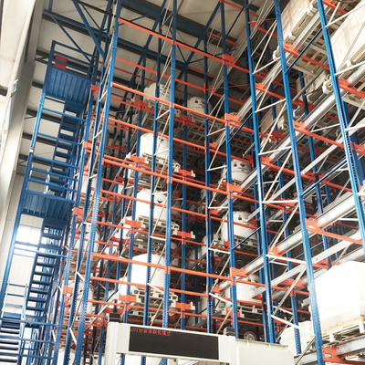 รถขนส่งรังสี รถขนของและเครน Stacker สําหรับระบบเก็บและเรียกเก็บอัตโนมัติ