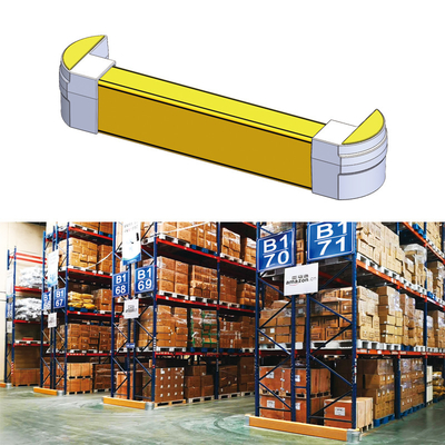 คอร์บบโค้งขัดขวาง Rack ปกป้องปลาย Racking สูง คุ้มกัน ปกป้องความปลอดภัย Anti-Collision Guardrails