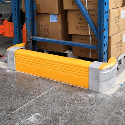 คอร์บบโค้งขัดขวาง Rack ปกป้องปลาย Racking สูง คุ้มกัน ปกป้องความปลอดภัย Anti-Collision Guardrails
