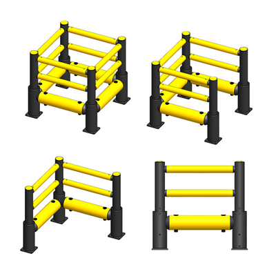A56: HC MC Polygon Anti-Collision Guardrails รั้วป้องกันความปลอดภัยของคลังสินค้า รั้วป้องกันการจราจร