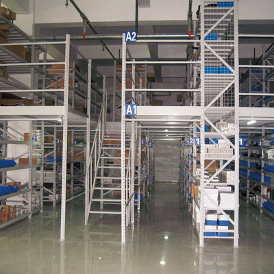 Mezzanine Racking สําหรับรถยนต์ 4s ร้านค้า Multi-Tier Rack ระบบ Rack ซุปเปอร์มาร์เก็ต