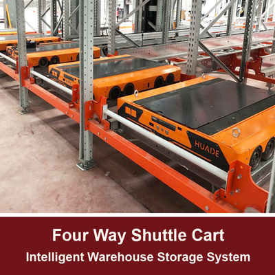 รถขนส่งวิทยุ 4 ทาง สําหรับ 4 ทาง รถขนส่งวิทยุ Rack รถขนส่งวิทยุ Pallet Runner รถ Racking