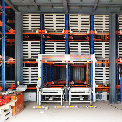 สเตคเกอร์ + รถขนส่ง ASRS ระบบเก็บและเก็บของอัตโนมัติ