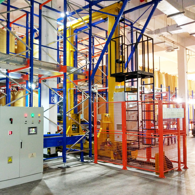 สเตคเกอร์ + รถขนส่ง ASRS ระบบเก็บและเก็บของอัตโนมัติ