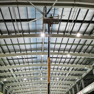 แฟนเพดาน HVLS ใหญ่สําหรับโกดัง แฟนเพดานอุตสาหกรรมขนาดใหญ่สําหรับโรงงาน แฟน W
