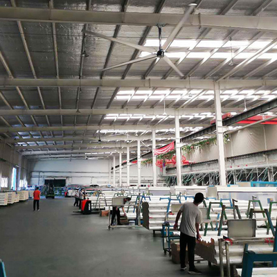 แฟนเพดาน HVLS ใหญ่สําหรับโกดัง แฟนเพดานอุตสาหกรรมขนาดใหญ่สําหรับโรงงาน แฟน W