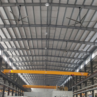 แฟนท์เพดาน HVLS อุตสาหกรรมขนาดใหญ่ สําหรับแฟนท์โรงงานขนาดใหญ่