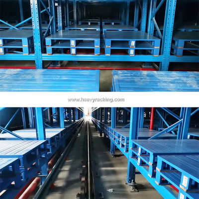 โครงสร้างเหล็กและไม้ พาเล็ตเหล็ก พาเล็ตโลหะสําหรับ ASRS ระบบการเก็บและการสรรหาอัตโนมัติ