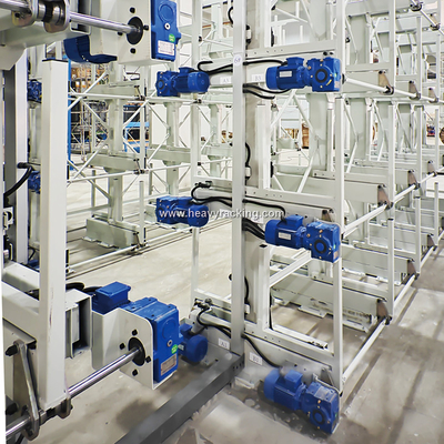 ราคคันติเลเวอร์ Roll Out Telescopic ราคคันติเลเวอร์ สําหรับการเก็บท่อเหล็กยาว