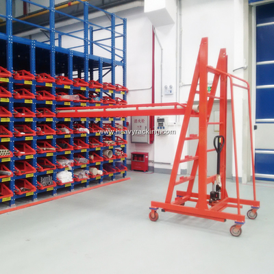 ราคคันติเลเวอร์ Roll Out Telescopic ราคคันติเลเวอร์ สําหรับการเก็บท่อเหล็กยาว