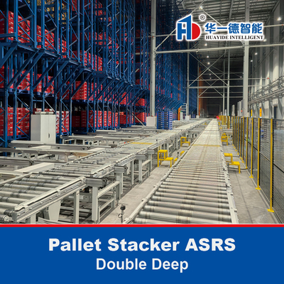 พาเล็ตซับซ้อนลึกแบบคู่ ASRS ระบบเก็บและเก็บของอัตโนมัติ
