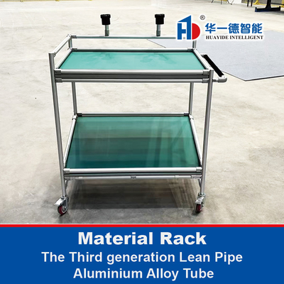 ระบบ Rack วัสดุ ผลิตจากรุ่นที่สาม Lean Pipe อลูมิเนียม Alloy Tube เซมบอล คาร์ท ทรอลี่มือ