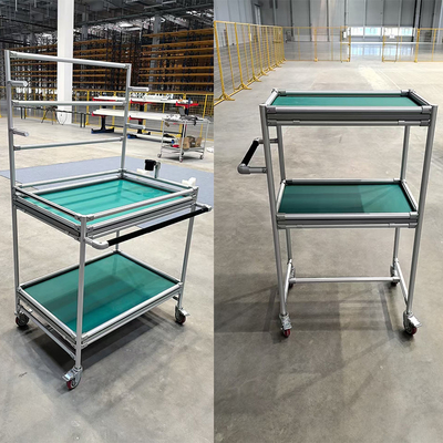 ระบบ Rack วัสดุ ผลิตจากรุ่นที่สาม Lean Pipe อลูมิเนียม Alloy Tube เซมบอล คาร์ท ทรอลี่มือ