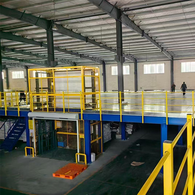 B08 โครงสร้างเหล็ก พลาตฟอร์ม Mezzanine แผ่น Racking โกดัง