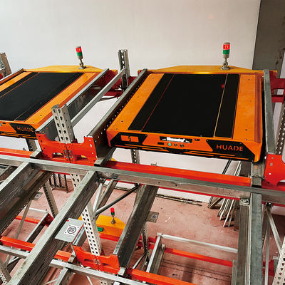 B45: โกดังข้าวโพด สี่ทาง Racking Radio Shuttle ASRS ระบบ rack pallet runner 4 ทาง Racking Radio Shuttle