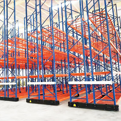ระบบจัดเก็บสินค้าแบบเคลื่อนที่ ODM Mobile Racking System Rail Free System 1.5kw สำหรับงานอุตสาหกรรม