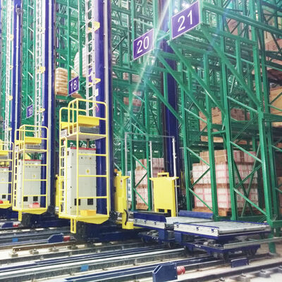 Single Deep Palet Stacker Crane ASRS, Floor Supported SRM ((เครื่องเก็บเก็บของ), ระบบเก็บของและเก็บของอัตโนมัติ, อัตโนมัติคลังสินค้าโลจิสติกส์