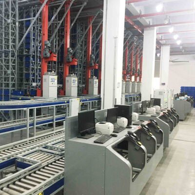 MiniLoad Stacker Crane ASRS Material Box Stacker Crane ระบบจัดเก็บและเรียกคืนอัตโนมัติ