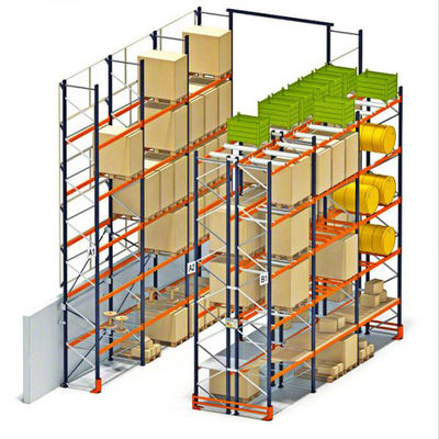 4000 กิโลกรัมต่อระดับ หนักภาระ pallet ริลฟ์ด้วย 80 × 60 RHS ราง