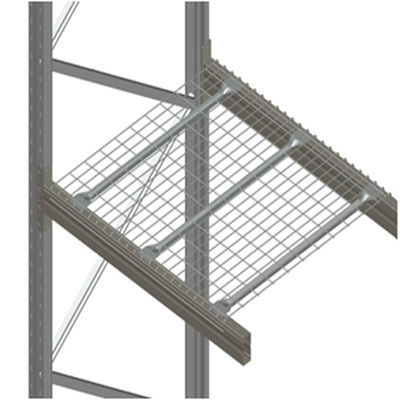 4000 กิโลกรัมต่อระดับ หนักภาระ pallet ริลฟ์ด้วย 80 × 60 RHS ราง