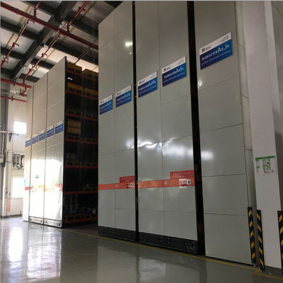 ระบบจัดเก็บสินค้าแบบเคลื่อนที่ ODM Mobile Racking System Rail Free System 1.5kw สำหรับงานอุตสาหกรรม