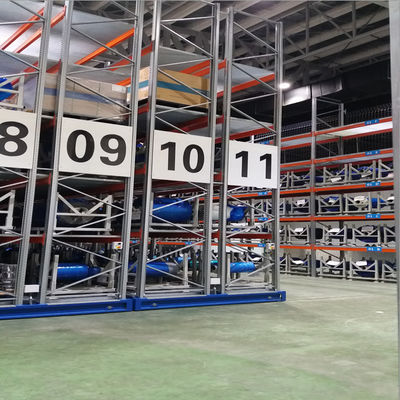 ระบบจัดเก็บสินค้าแบบเคลื่อนที่ ODM Mobile Racking System Rail Free System 1.5kw สำหรับงานอุตสาหกรรม