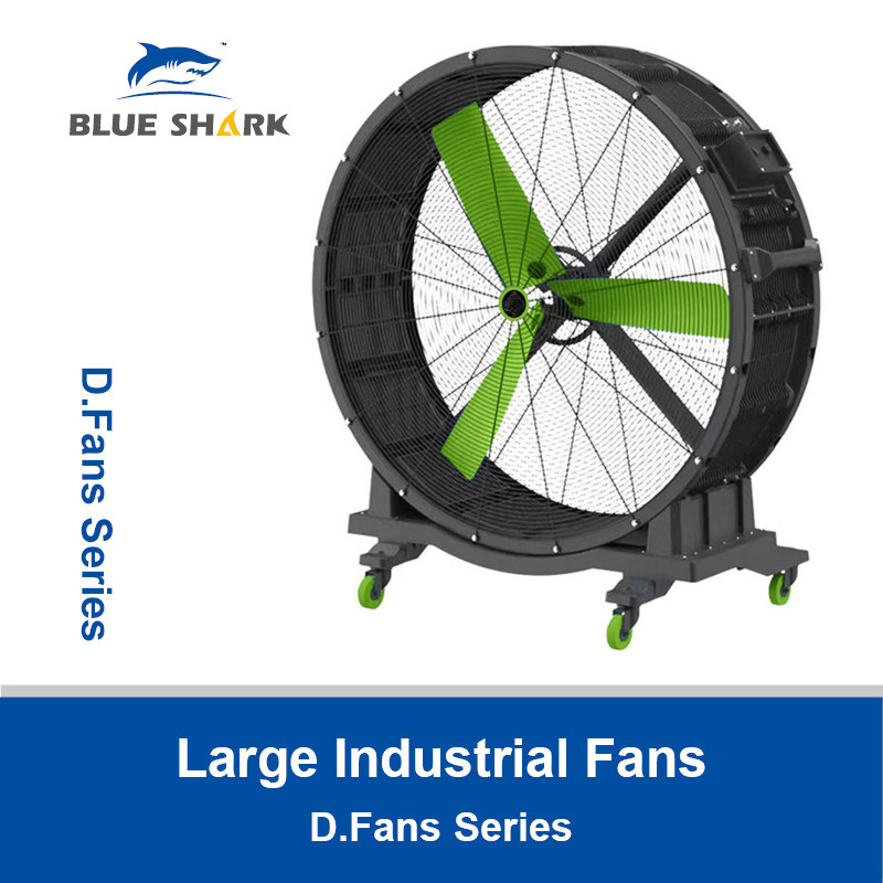 พัดลมขนาดใหญ่สําหรับอุตสาหกรรมสําหรับโรงเก็บ HVLS พัดลมสําหรับโรงงาน DM FANS